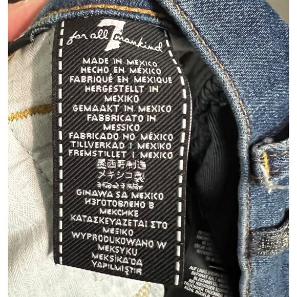 7 For All‎ Mankind High Waist Ankle Gwenevere Skinny Jeans Size 31 - Picture 7 of 10